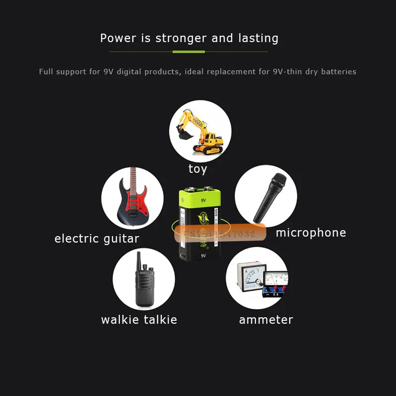 3 шт. перезаряжаемые литий-полимерные литий-ионные аккумуляторы ZNTER 9 в 400 мАч +