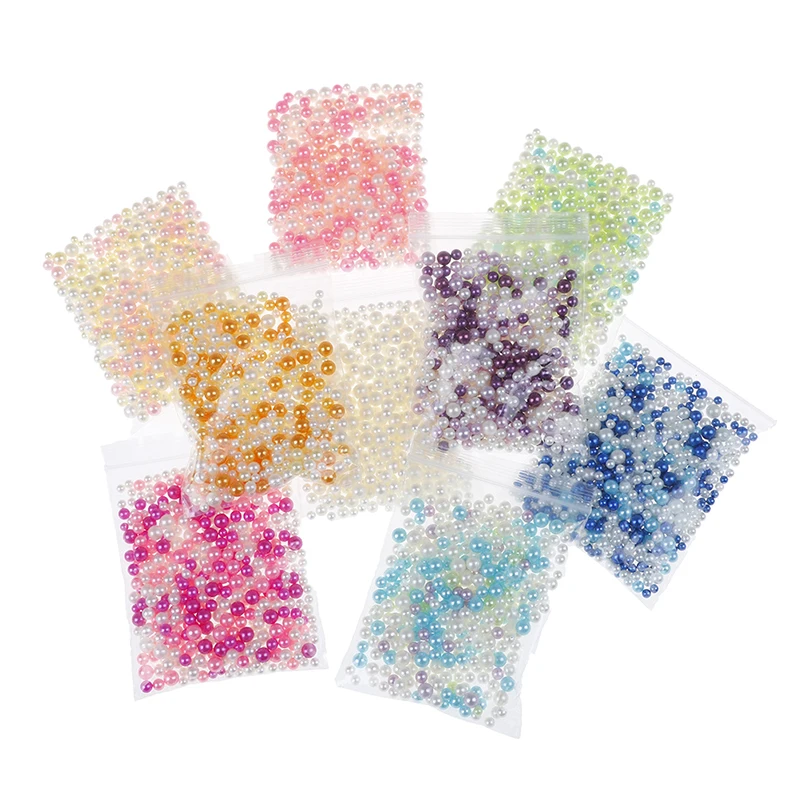 

500 per pack Gradient Slime Fishbowl Beads Slime Supplies DIY Glitter Pearls Slime Filler Fluffy Decoration Color Accessories
