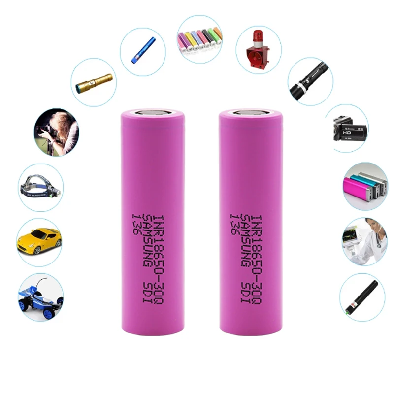 18650 3000 мАч заряжаемая электронная сигарета батарея для samsung INR 30Q power с высоким