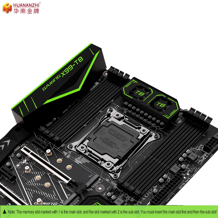HUANANZHI X99 t8 материнская плата M.2 слот wifi LGA2011-3 поддержка E52678