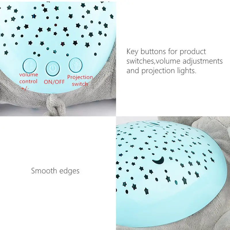 2019 милый дизайн светодиодный светильник Музыкальный проектор детские игрушки