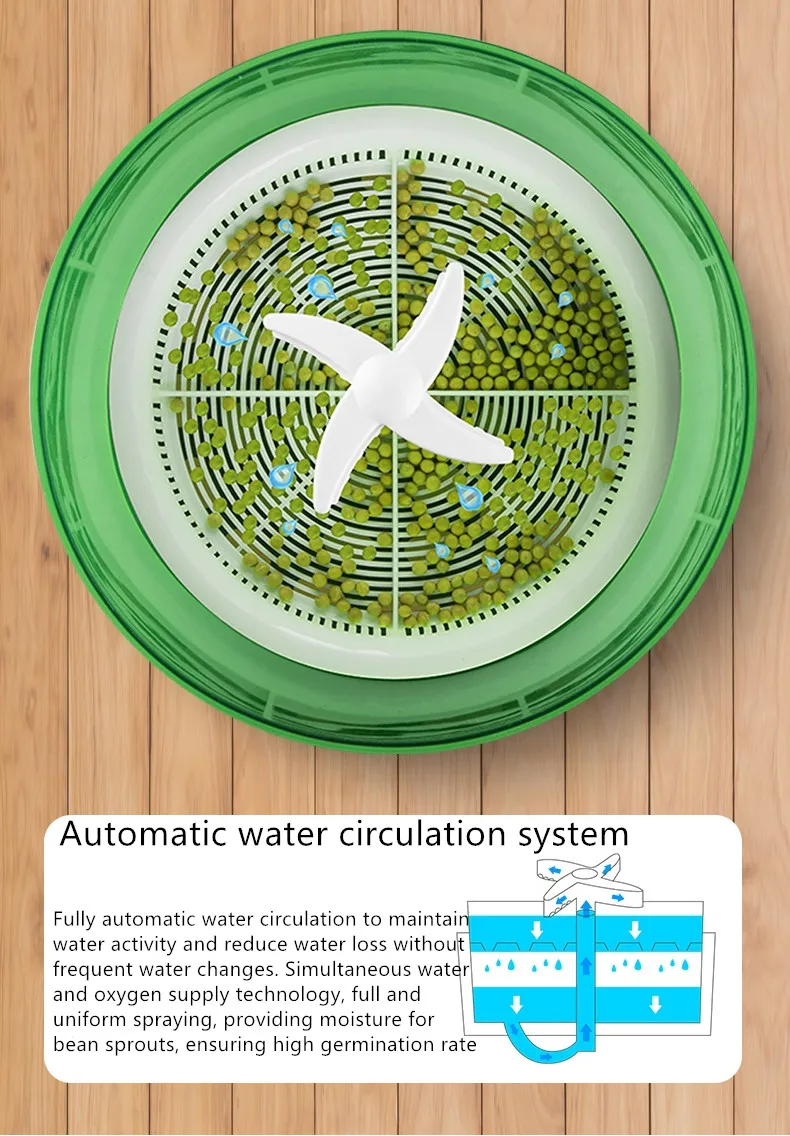 Электрическая машина для выращивания бобов 220 В термостат большой емкости