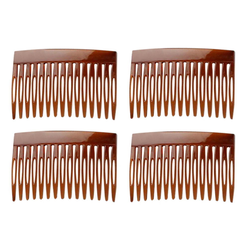 

4 шт 15 зубы пластиковые расчески для волос, булавки для женщин, для свадьбы и выпускного, вечерние головные уборы украшения для волос дропшип...