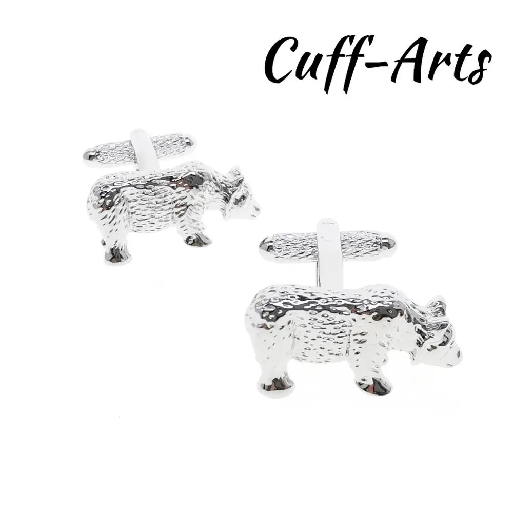 Мужские запонки в виде медведя подарки для мужчин Запонки Для Манжет C10602 |