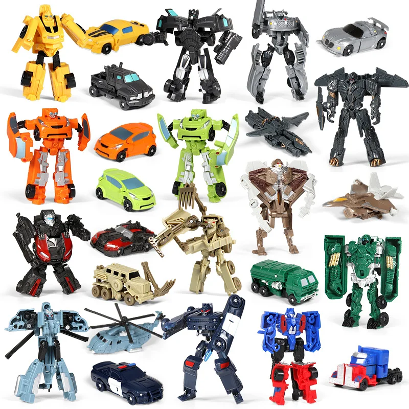 Mini transformation Cars Robot Toys Action Classic model Figure mini version deformation King Kong For Boys Children Gifts | Игрушки и