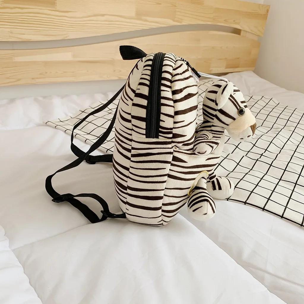 Новинка 2020 модный рюкзак для детей с рисунком зебры полосатые Мультяшные