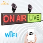 50 см автомобильная светодиодная открытая вывеска P5MM WiFi RGB полноцветная программируемая прокрутка сообщений Светодиодная панель индикатор для автомобиля многоязычный