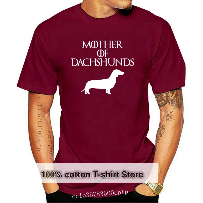 

Mother of Dachshunds Cute Dog T-Shirt Gift for Men Design 2020 New Short Sleeve Men Fitness Clothing T Shirts