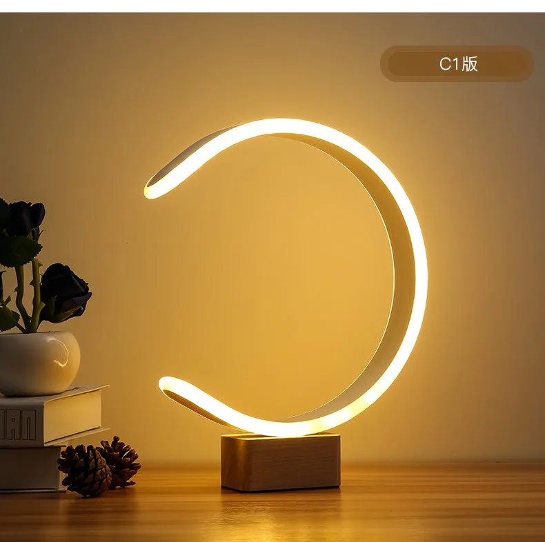 USB charge Magnet ball Balance LED Table Lamp Magnetic Mid-air Switch Eye-Care Night Light Bedroom Living room | Освещение
