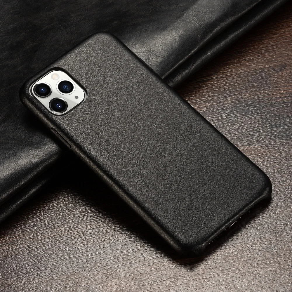 

Fashion Business Premium Leather Case For iPhone 11 Pro XS Max X XR 7 8 Plus SE 2020 Real Luxury Leather Soft Cover