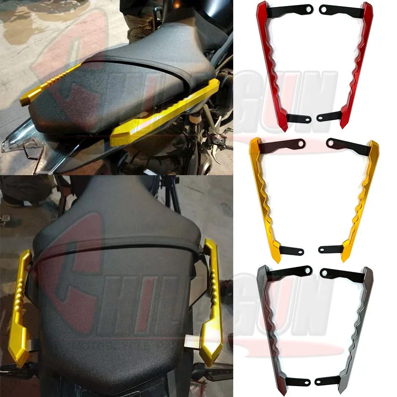 Мотоцикл с ЧПУ Алюминиевый задний поручень сиденья пассажирский рельс ручка