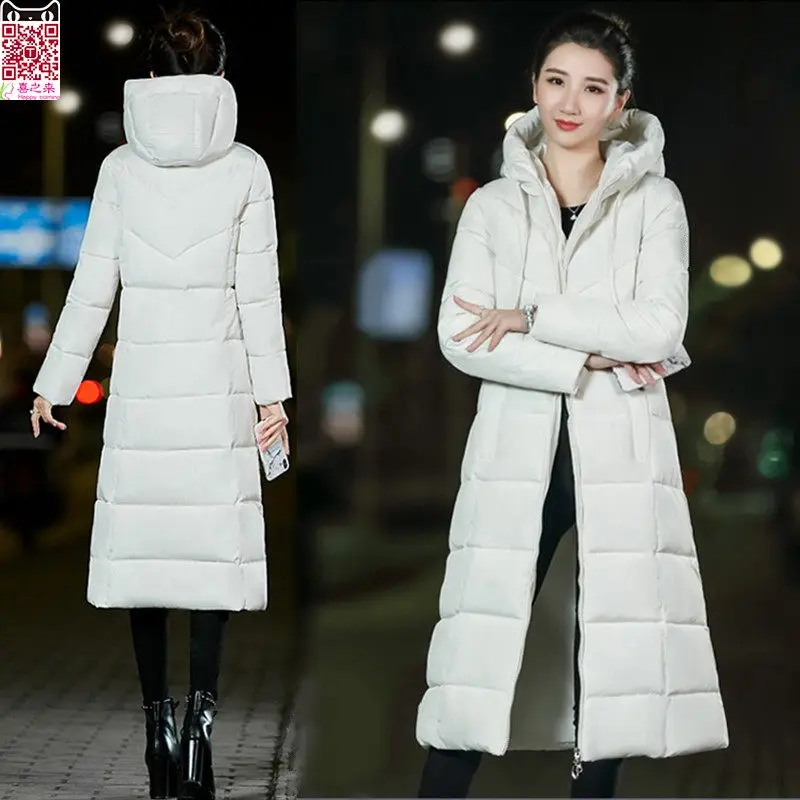 Длинные Abrigos Mujer 2019 зима новая корейская мода Слим Повседневная Толстая стеганая