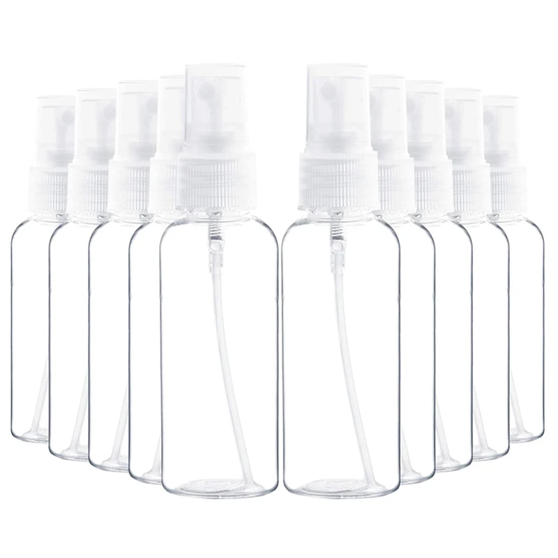 

1PCS 10/30/50/60/100ML Plastic Transparent Empty Spray Bottle, Used For Cosmetic And Skin Care Travel Perfume Atomization Bottle