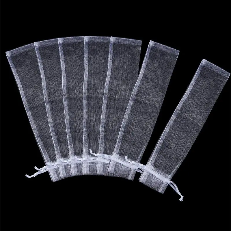 100 упаковок складные мешки для вееров сумки из органзы на шнурке Складные