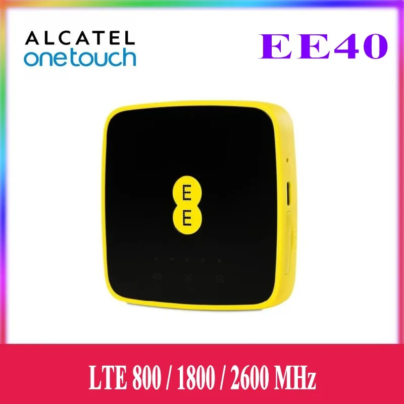 

Unlocked Alcatel EE40 4G Pocket Wifi Router MIFI Original Hotspot Modem Support 4G Frequency bands 800/1800/2600MHz