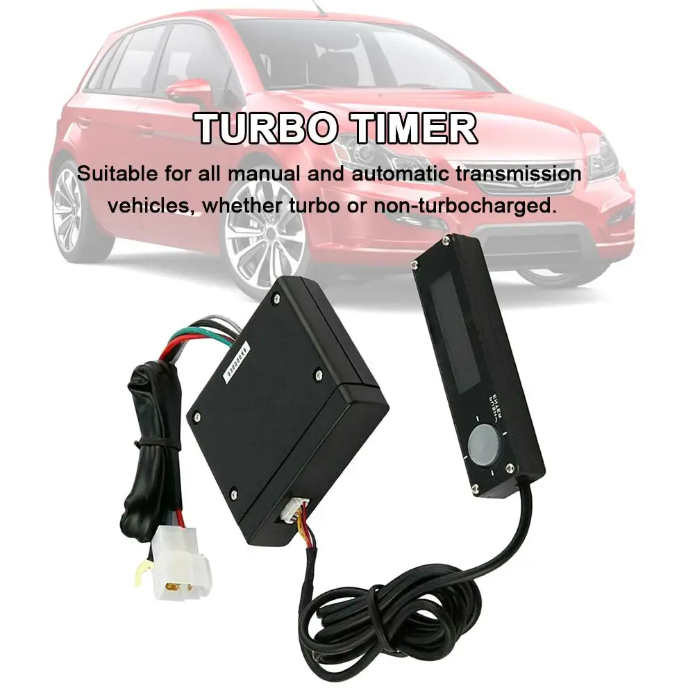 Автомобильный Delayer Turbo Timer устройство цифровой светодиодный дисплей черная ручка