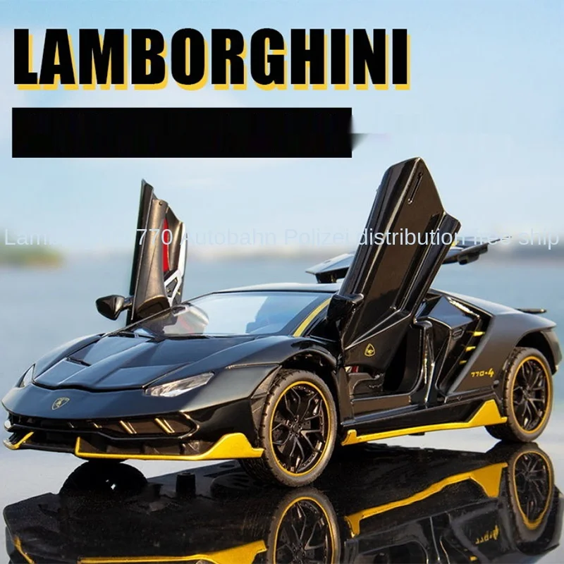Модель автомобиля Lamborghini из сплава 1/24 с имитацией 770 Детская модель спортивного