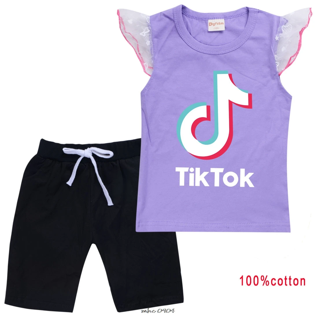 Хлопковые детские комплекты Tik Tok спортивные костюмы для отдыха подростков