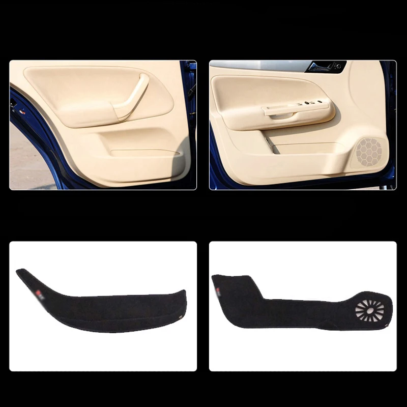 4 шт. тканевые коврики для защиты дверей декоративные накладки против ударов