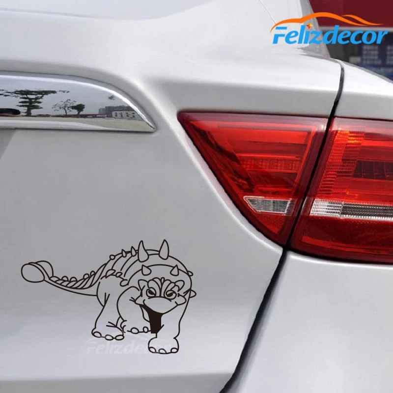 Виниловая наклейка для автомобиля с изображением динозавра анкилозавра