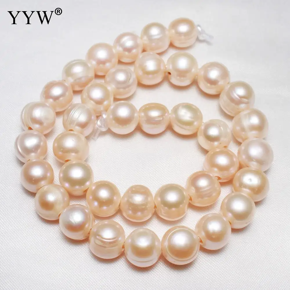 

Cultured Potato Freshwater Pearl Beads For Diy Or Handmade Beads Size Approx 11-12mm Hole Approx 2.5mm Sold Per 15 Inch Strand