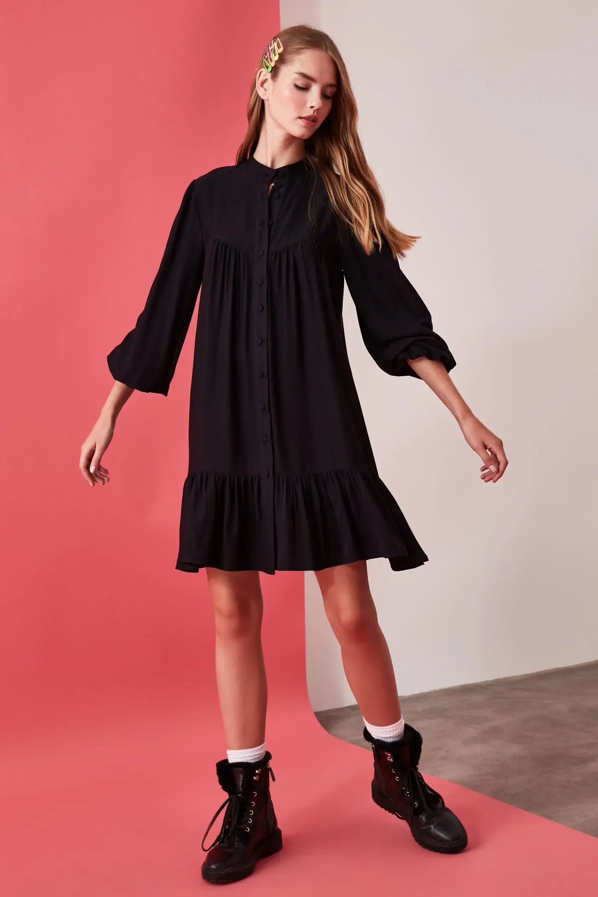 

Trendyol Wide Cut Shirt Dress TWOAW21EL0169