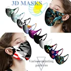 Многоразовая цветная маска для лица, тюрбан из цветной ткани, 10 шт., стильная модная нейтральная смываемая Маска Защитная маска