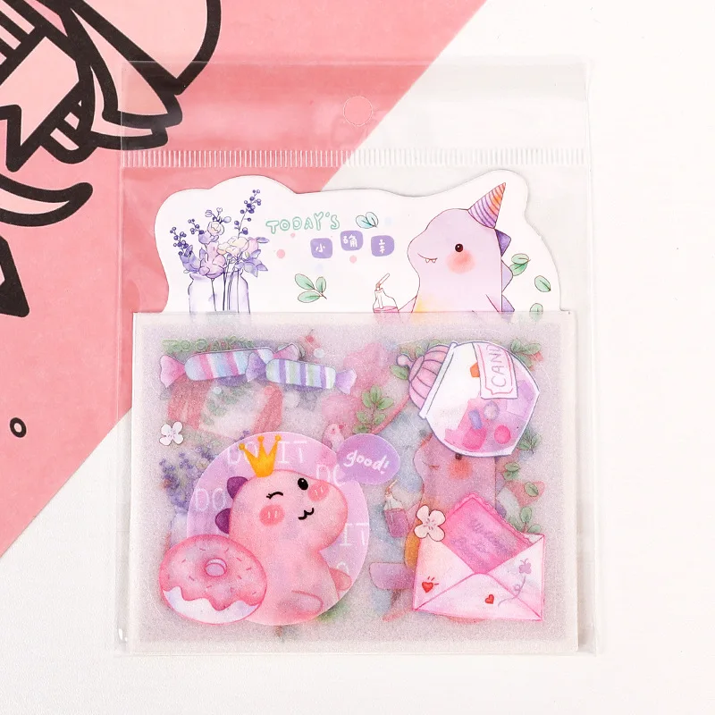 

Creative Little Dragon Stickers Scrapbooking Decoration Kawaii Girls DIY Ablum Diary Label Sticker Cute Stationery Sticker Pack