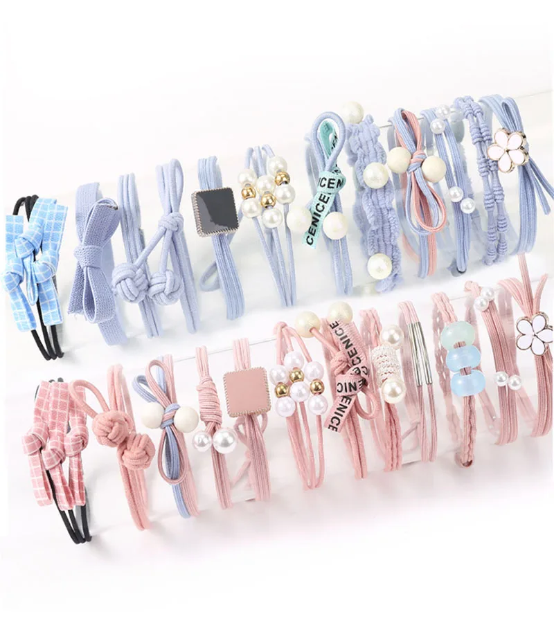 Резинки для волос звездное небо эластичные заколки с лентами цветами