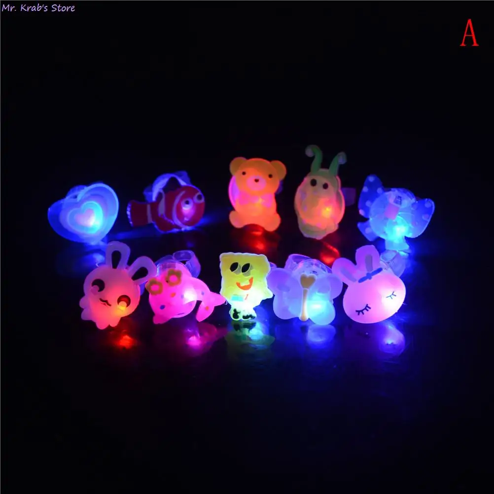 Светящиеся кольца 10 шт. забавные игрушки праздничные подарки для детей