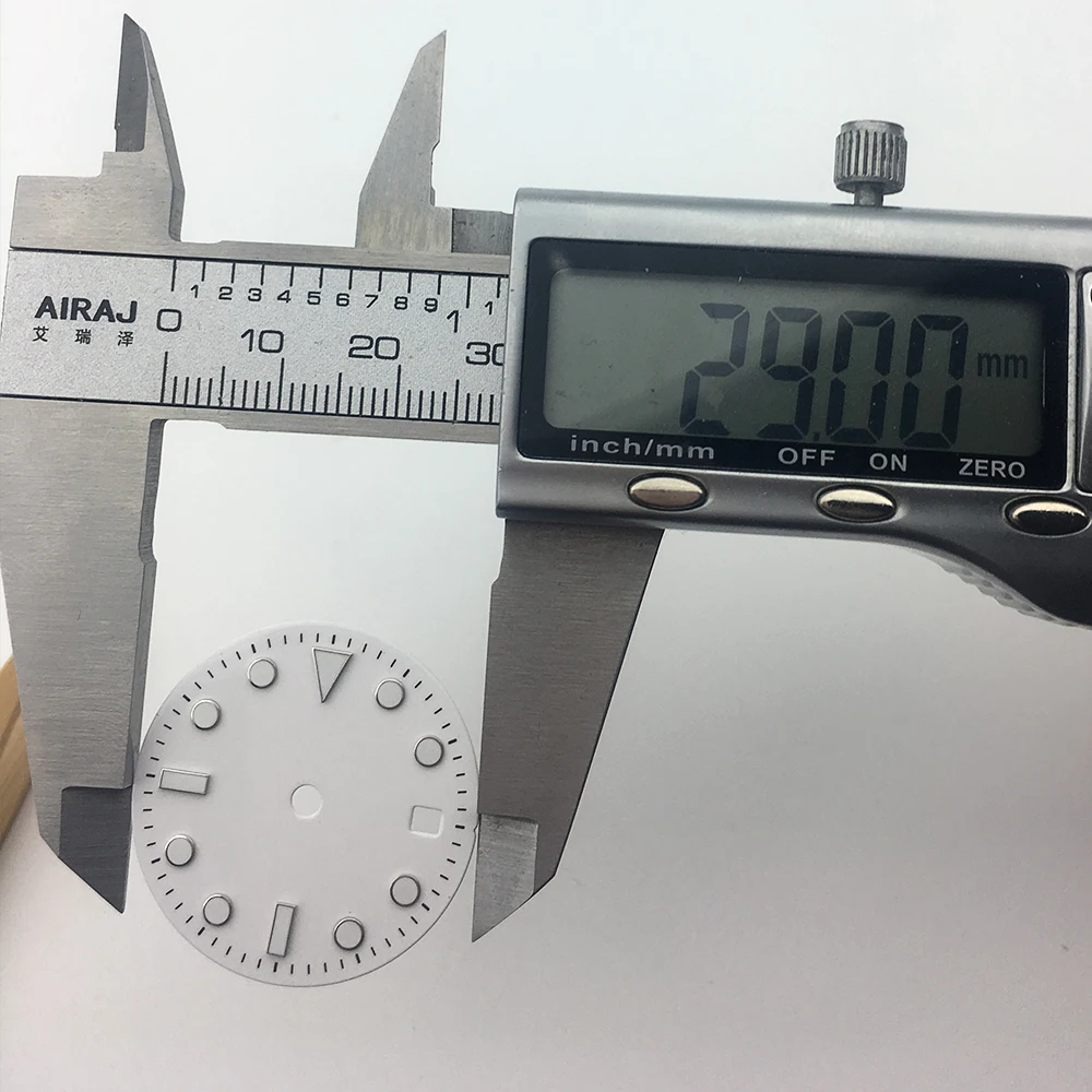 Детали для часов 29 мм асептическое окно циферблата ETA 2824 2836 Miyota 8215 821A Mingzhu DG 2813 3804