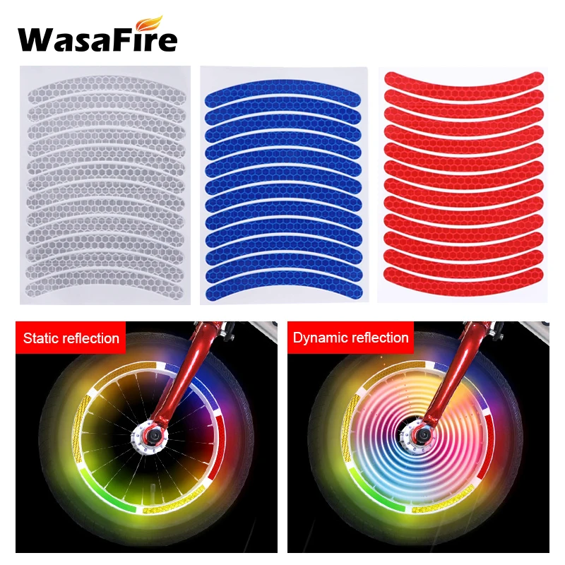 

1Pcs Children's Balance Bike Reflective Sticker Wheel Decals Reflective Tire Applique Tape Safety Stickers Bicycle Accessories