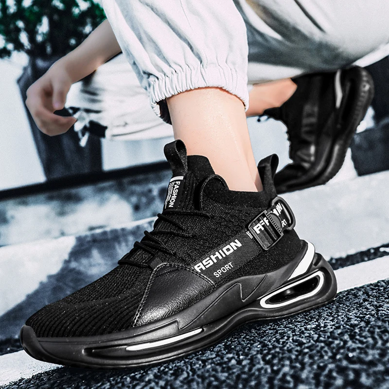 

Fashion Cushioning Breathable Athletic Running Shoes Women Plattorm Springback Sport Casual Sneakers Men Non-slip Jogging Shoes