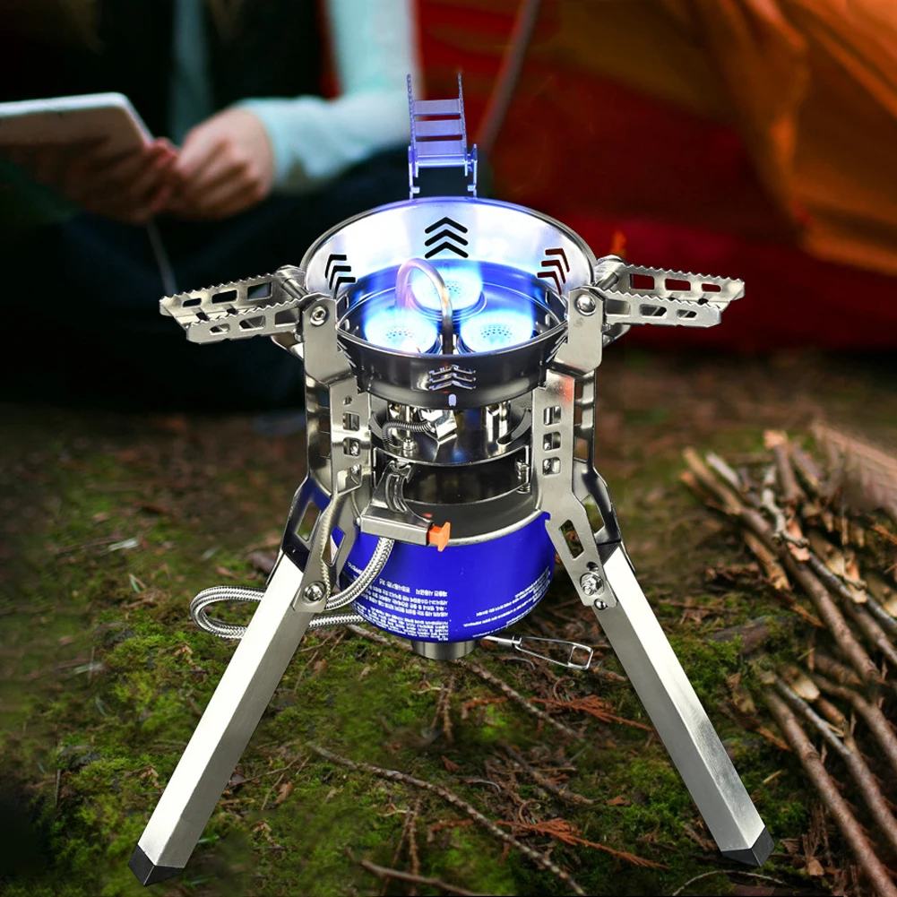 

Outdoor Barbecue Camping Gases Stoves High Power Furnaces Folding Furnaces Outdoor Stoves Windproof Camping Equipment