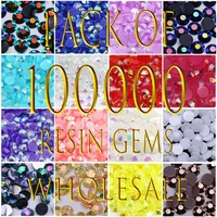 100000 pcs nail bulk rhinestones 2mm3mm4mm5mm6mm ab gems stones for diy nail art 3d crafts wholesale manicure supplies