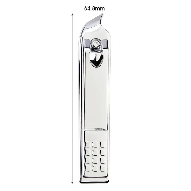 silver 6.5cm Черные ножницы для ногтей из нержавеющей стали, триммер для ногтей, кусачки для кутикулы высокого качества, кусачки для пальцев ног, кусачки для ногтей, инструмент для ногтей - Цвет: silver 6.5cm