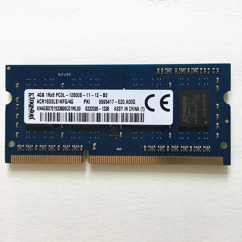 Б/у Kingston ddr3 4 Гб 1600 МГц оперативная память 1 35 V 1Rx8 PC3L 12800S 11 DDR3 памяти