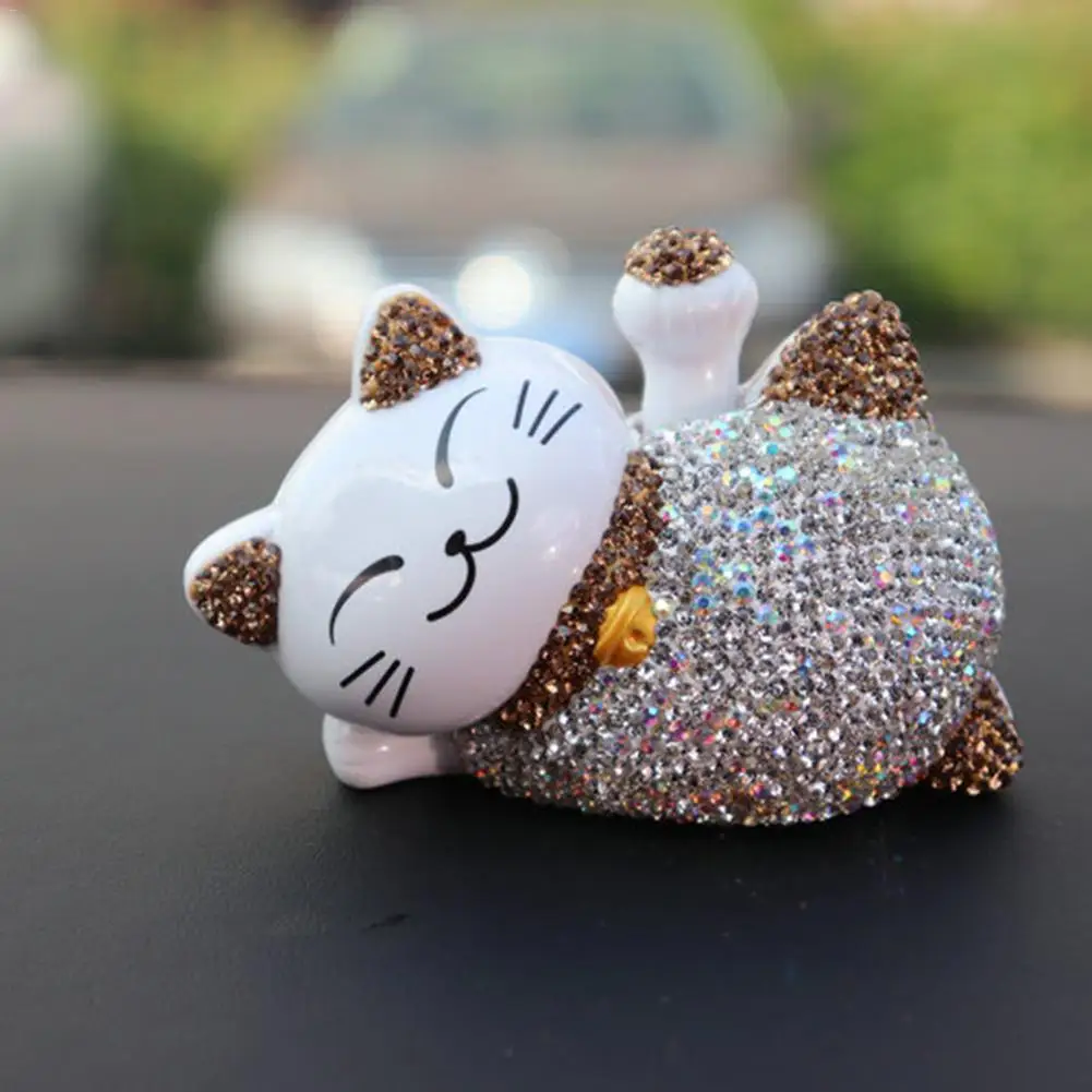 Новое прибытие кошка счастливый кот Солнечный манящий украшения Стразы