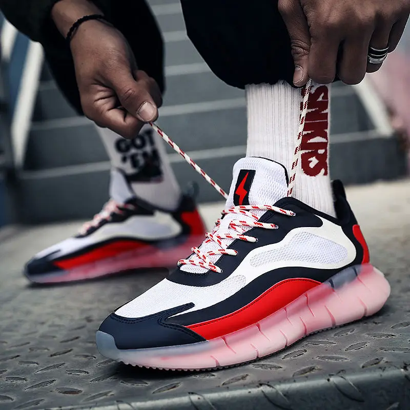 

New 2021 super light men's jogging Shoes men TPU sole trainers men Zapatillas Hombre sneakers men tenis masculino scarpe