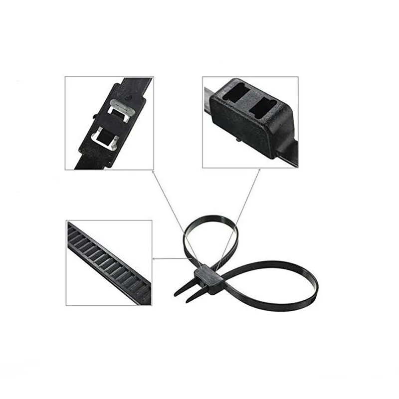 Полиция Наручники двойные гибкие манжеты одноразовые наручники кабельные