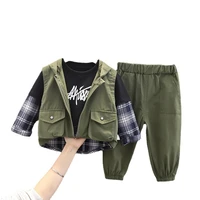 new spring autumn children clothes baby boy girls hoodies t shirt pants 3pcssets kids infant clothing toddler cotton sportswear