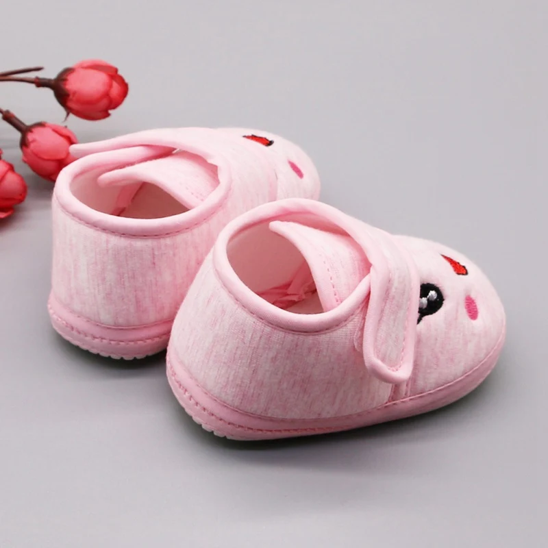 

Newborn Baby Boy Girl Cartoon Pattern Anti-Slip Shoes Casual Walking Toddler Soft Soled Durable First Walker