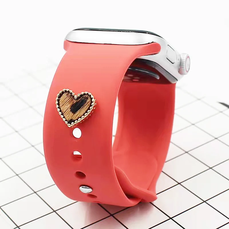 

Decorative Charms For Apple Watch Band Silicone Bracelet Metal Paw Decorative Nails for iwatch Sport Strap Accessories Jewelry