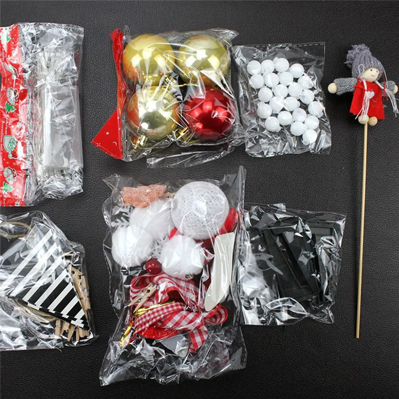 DIY искусственная Флокированная Рождественская елка украшение для рабочего стола