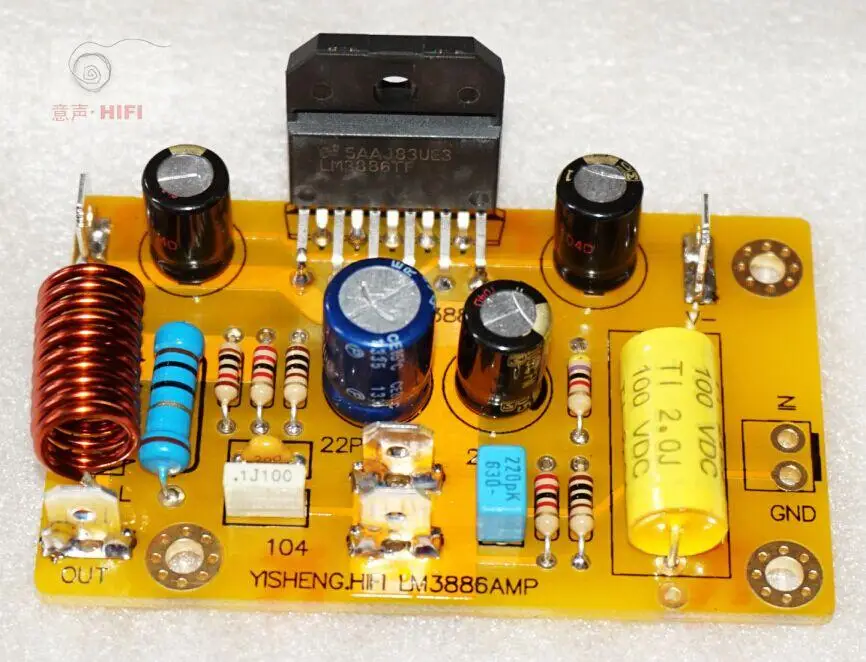 KYYSLB 60 Вт 8 Ом DC двойной 40 в LM3886 усилитель мощности плата может быть подключена в параллельной домашней аудио HIFI усилитель мощности