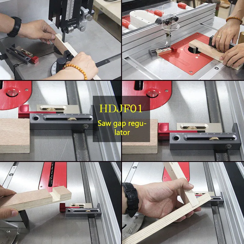 HDJF01 Saw Gap Adjuster Three-color Sliding Table Active Gauge Block Length Compensation Woodworking Tool LK | Инструменты