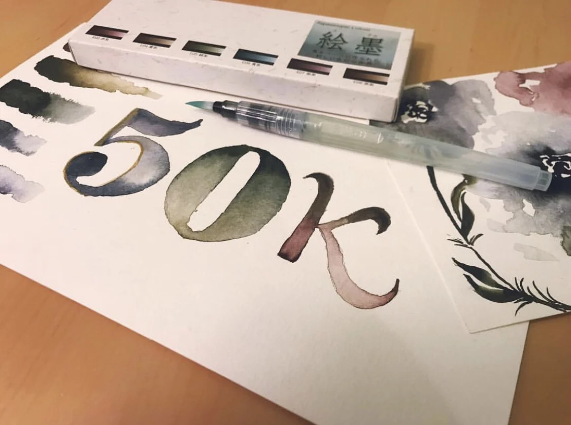 Японская цветная краска ed Ink Color Хамелеон Акварельная профессиональная ручка
