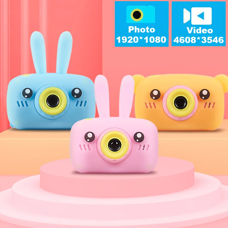 Детская камера HD Цифровая 2 дюймов Мультяшные детские игрушки видео Запись фото