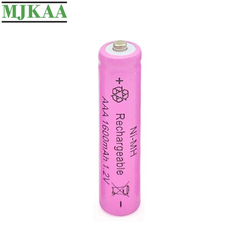 MJKAA 10PCS AAA 1600mAh Ni-MH 1.2V Rechargeable Battery Pre-Charged 3A New Batteries for Camera Toys | Электроника