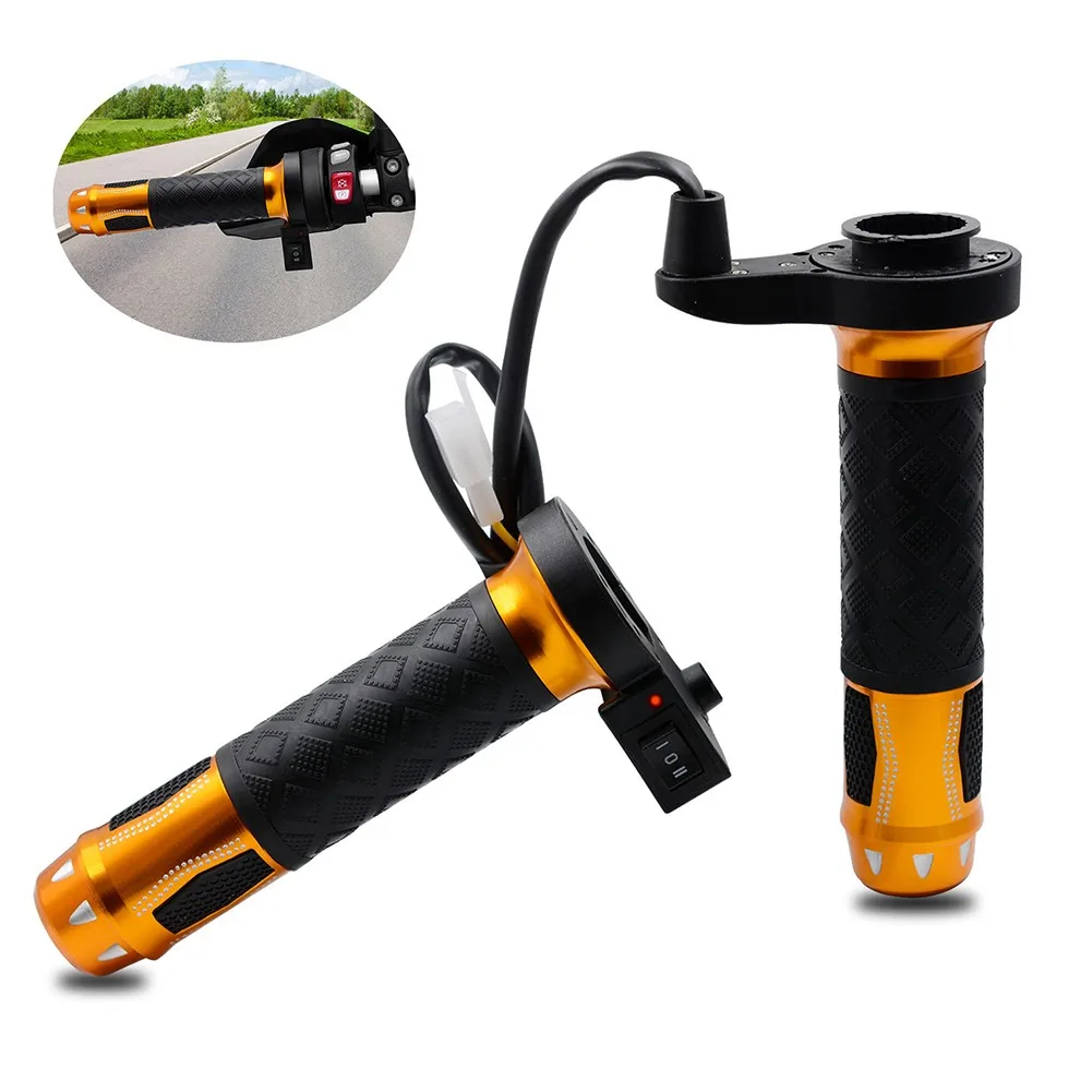 

2 Pcs Motorcycle Electric Heating Handle Heating Grips Winter Warm Heated Handle Hand Warmers For Universal Motorcycle